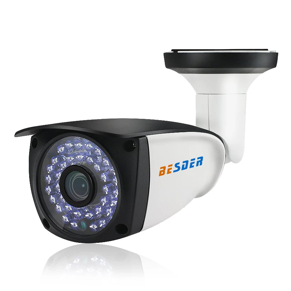 BESDER Wide Angle 2.8mm Outdoor Bullet IP Camera 1080P Surveillance Video Camera IP Metal Case