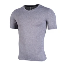 Для мужчин с коротким рукавом обтягивающая спортивная рубашка для бега летние тренажерный зал Фитнес быстросохнущая Футболка Топ для тренировок ММА Rashgard спортивная одежда