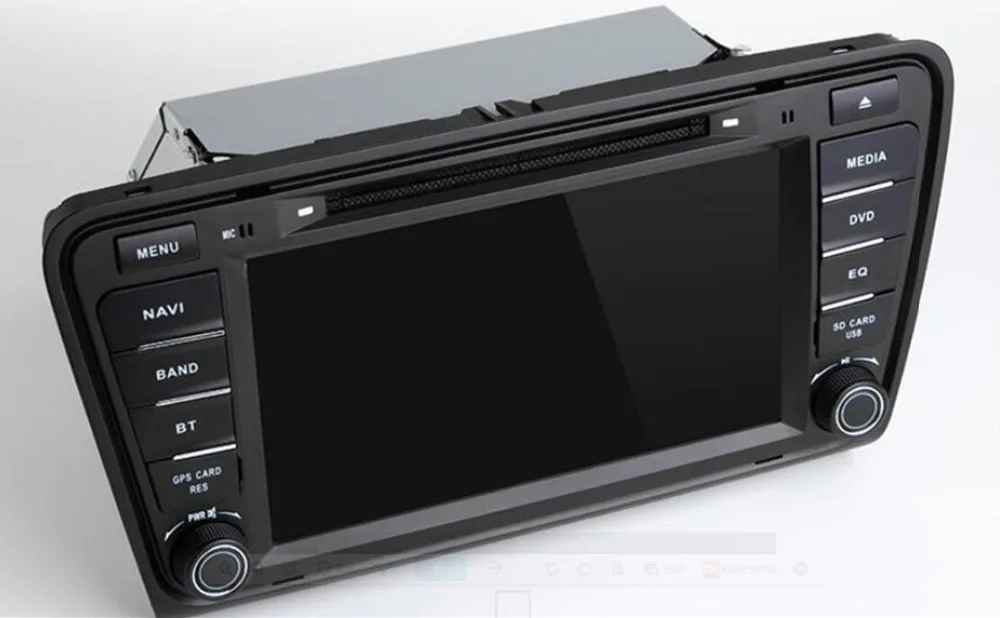 Discount 2 Din Car Multimedia Player GPS For Skoda Octavia A7 Rapid Spaceback 2014 2015 2016 2017 Android 8.1 DVD Stereo Radio Navigation 2