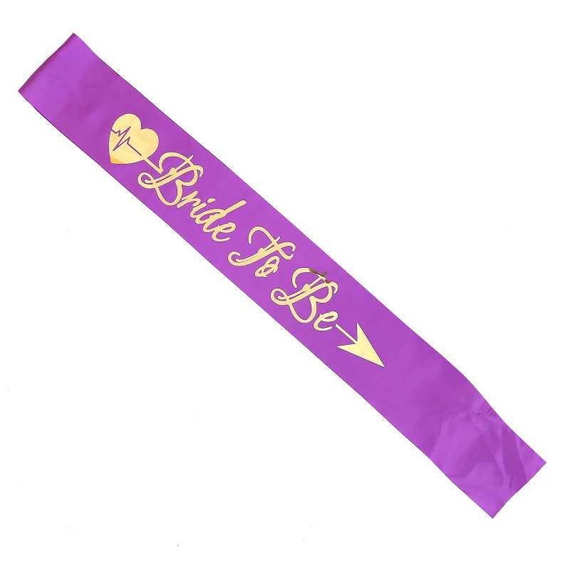 Hen Party Bride to Be Sash with Heart Hen Party Sash for Bachelor Party Wedding Bridal Shower Pink White with Gold Letter HW64 (15)