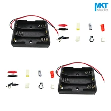 10 шт 3xAA провода, соединительная Коробки Батарея Чехол Держатель розетка с 15 см проводами и вилкой XH/PH/DC/JST/SM/Dupont/KF2510/крокодил