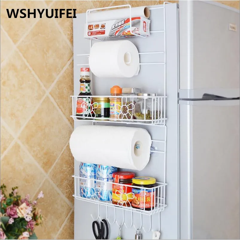 

Kitchen New era Side Shelf Rack Sidewall Multipurpose Shelf Crack Storage Rack Multi-layer Holder Refrigerator Estante Fridge