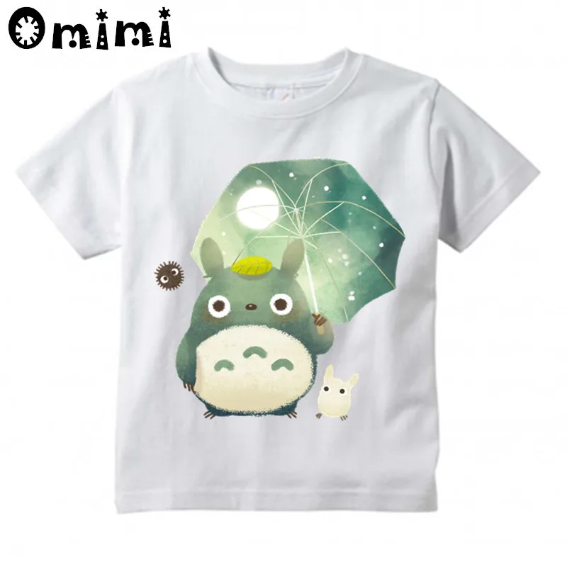 Children's Anime My Neighbor Totoro Printed T Shirt Kids Great Casual Short Sleeve Tops Boys and Girls Cute T-Shirt - Цвет: oHKP2143N