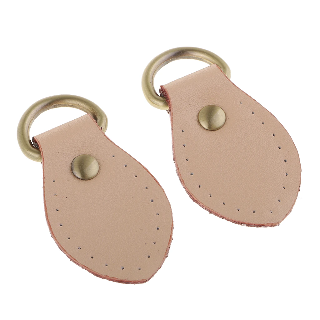 2pcs Sew on Leather Handle Buckles Tabs DIY Shoulder Bag Handbag Replacement