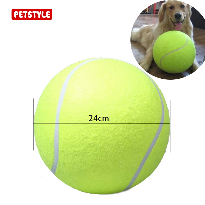 24CM Giant Tennis Ball For Pet Chew Toy Big Inflatable Tennis Ball