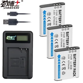 

3pcs Li-90B Li-92B Li90B Li92B Camera Li-ion Battery+LCD USB Charger for Olympus XZ-2 SH-50 SH-1 SP-100 Tough TG-1 TG-2 TG-3