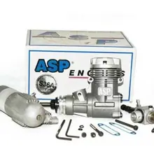 ASP 36AII двигатель, 6.0CC двигатель w/Глушитель для RC самолета/самолет воздуха самолет Nitro совместимый O.S 36