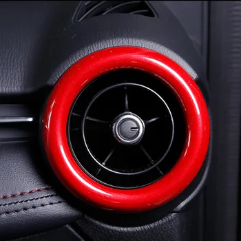 

For Mazda CX3 2015 2016 2017 2018 CX-3 Left Hand Drive and Right Hand Drive Red Air Conditioning Air Outlet Decoration Cover Set