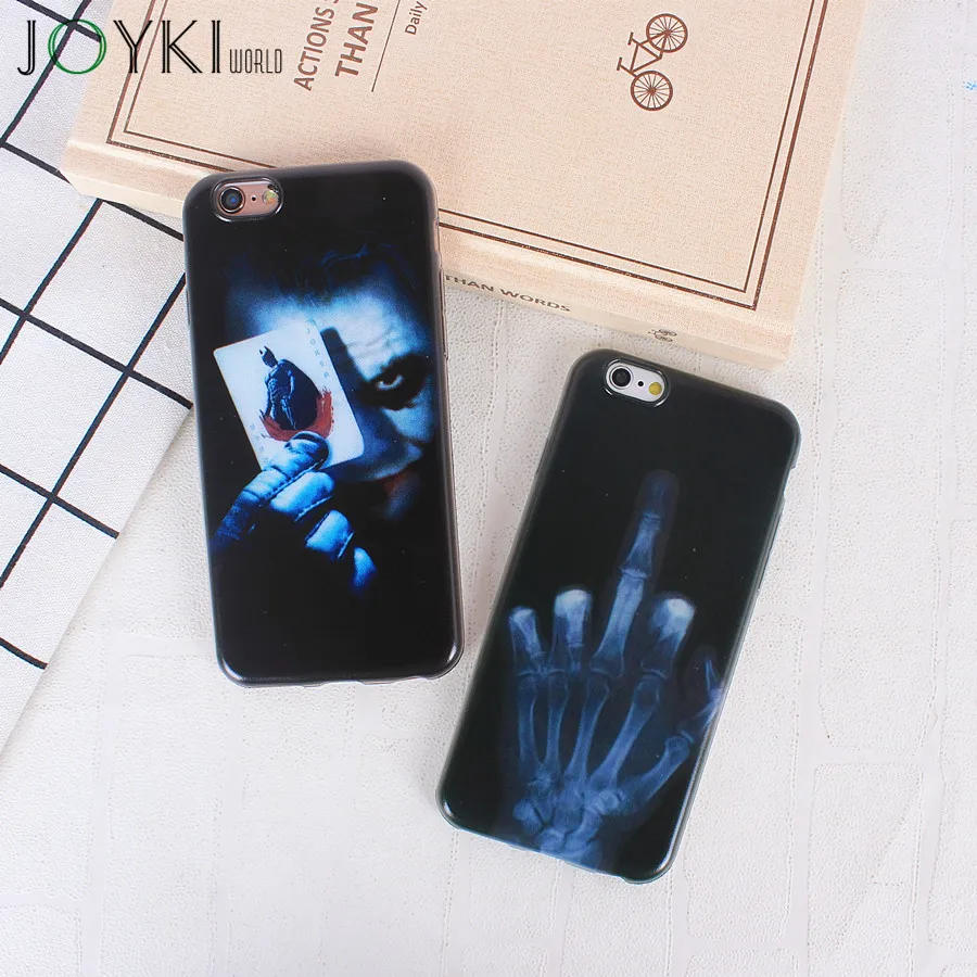 Joykiworld Cool Man Pattern Soft Back Cover TPU Silicon Phone Cases For