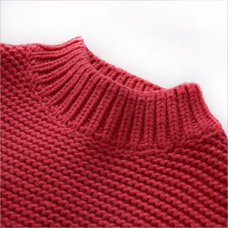 Fanfiluca Boy Winter Tops Half Turtleneck Coarse Needle Pure Cotton Waistcoat Baby Girl Sweater Pocket Sleeveless Vest Outerwear4