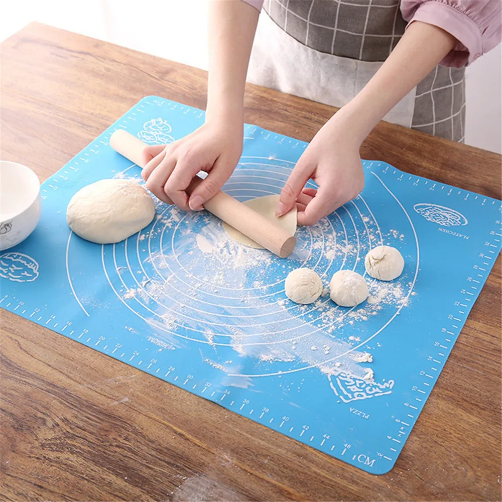 Silicone Baking Mat Pizza Dough Flour Rolling Mat Kneading Mat Baking