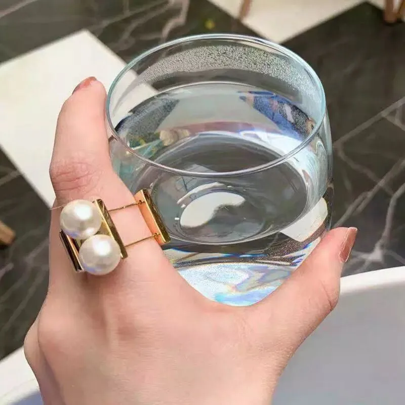 

2019 New Designer Big Rings For Women Korean Personality Statement Wide Ring