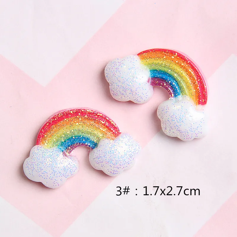 3 20 шт. блеск мультфильм Единорог смолы DIY украшения декоративные принадлежности украшение для скрапбукинга плоский ремесла материалы - Цвет: 3