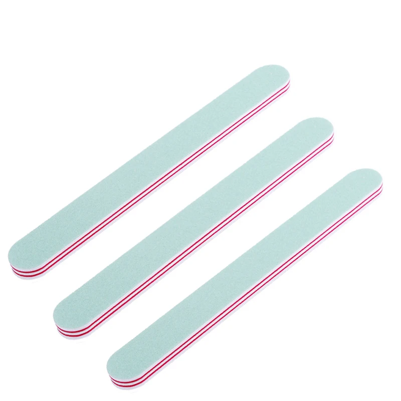 

3pcs/set Nail File Buffer Sanding Washable Manicure Double Side Nail Art Sandpaper Strip Bar Set Polishing File Nail Art Sets