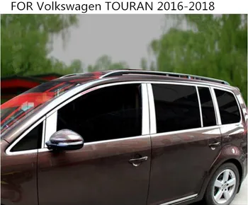 

STAINLESS STEEL CAR FULL WINDOW DECORATION STRIPS TRIM COVER FIT FOR Vw Volkswagen TOURAN 2016 2017 2018 2019 2020