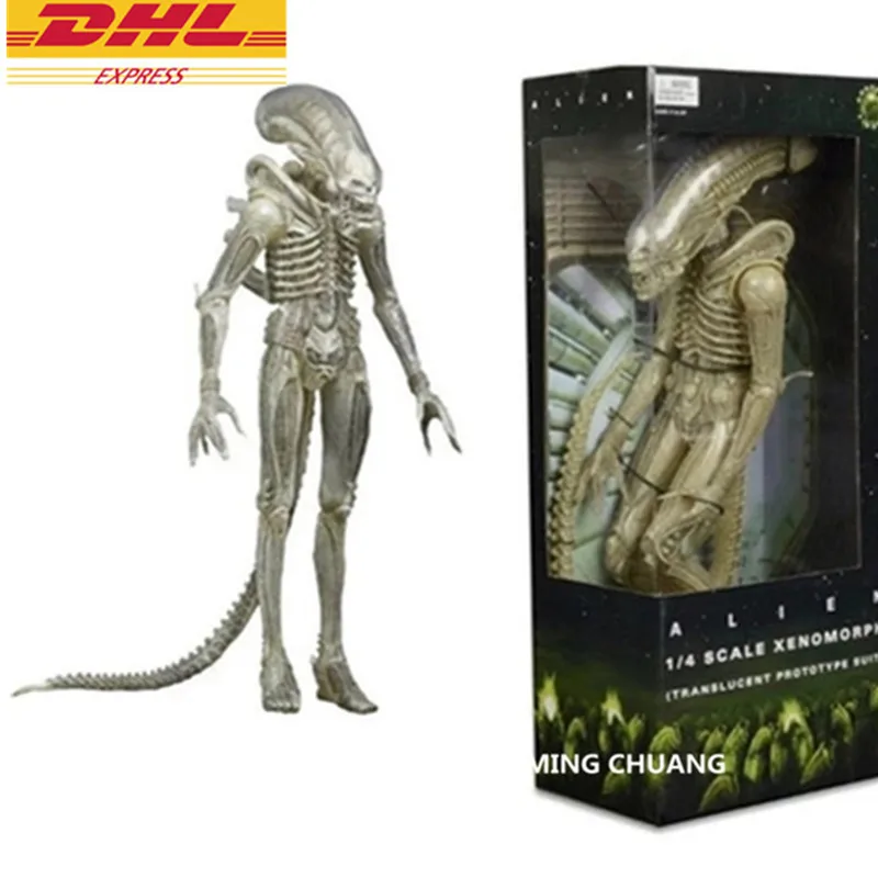 

Alien Translucent Aliens Vs Predator - Requiem Devil AVP Predator 1/4 PVC 50CM Action Figure Collectible Model Toy BOX J405