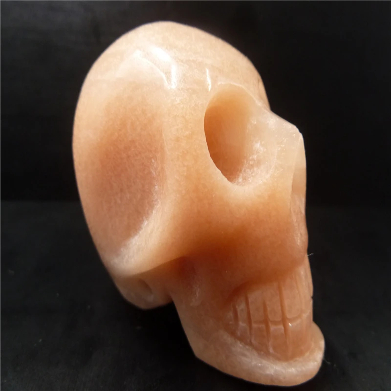 

Natural jade quartz Crystal skull T632