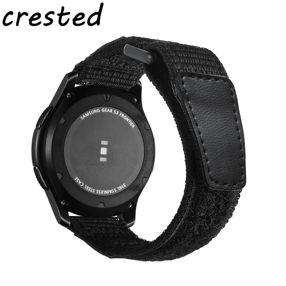 22 мм браслет для часов Samsung Gear S3 classic Ticwatch galaxy watch 46 спортивные нейлоновые Huami Huawei gt