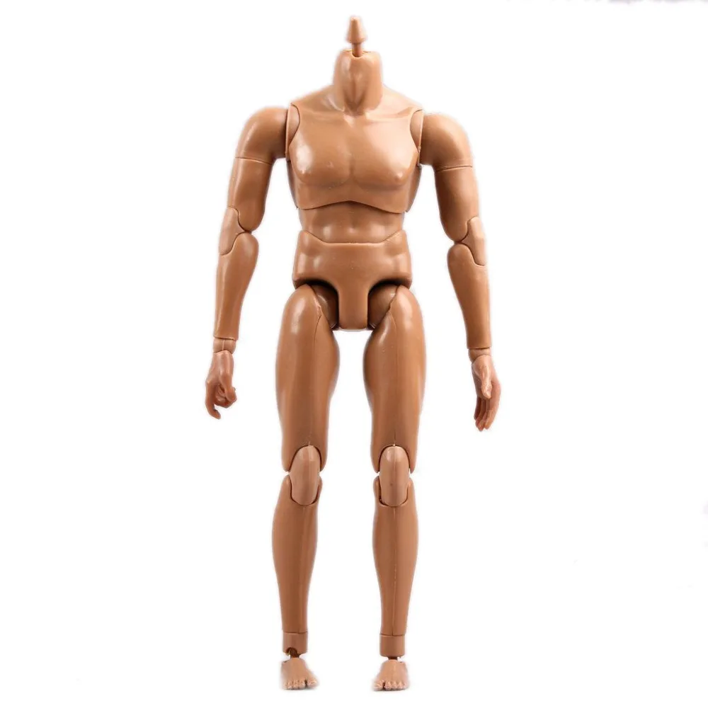 wamami 1 6 Scale Brown Skin Male Action Figure Body