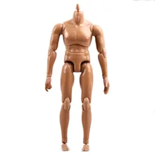 wamami 1 6 Scale Brown Skin Male Action Figure Body