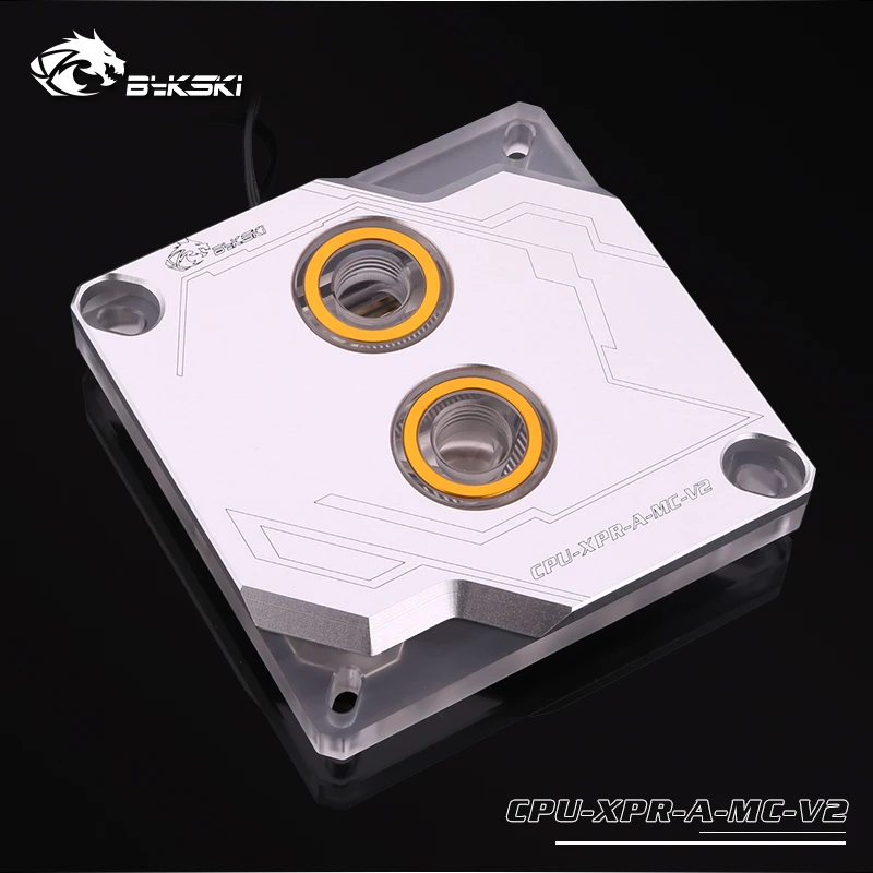 Bykski CPU-XPR-A-MC-V3, For Intel Lga115x/2011 CPU Water Blocks, RBW Lighting System, Microwaterway Water Cooling Block