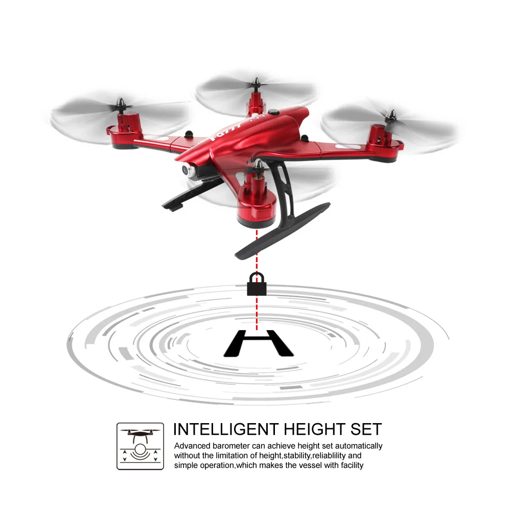 Складной Радиоуправляемый Дрон Wi Fi FPV 720P 2 мегапиксельная HD камера FQ02 4G 4CH большой