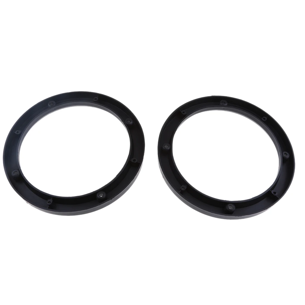 2pcs Universal Black 6.5inch Car Stereo Audio Speaker Mounting Spacer Rings Adaptor
