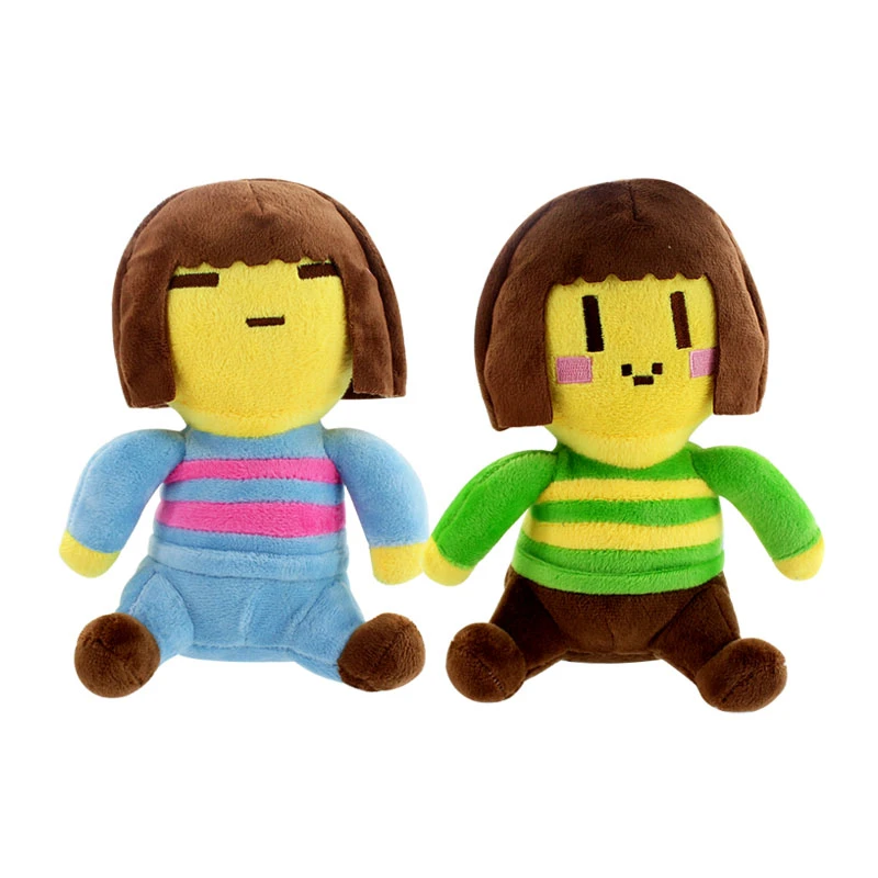 Details about   2PCS Soft Plush Undertale Frisk & Chara Doll Stuffed Game Toys 8" Kids Xmas Gift