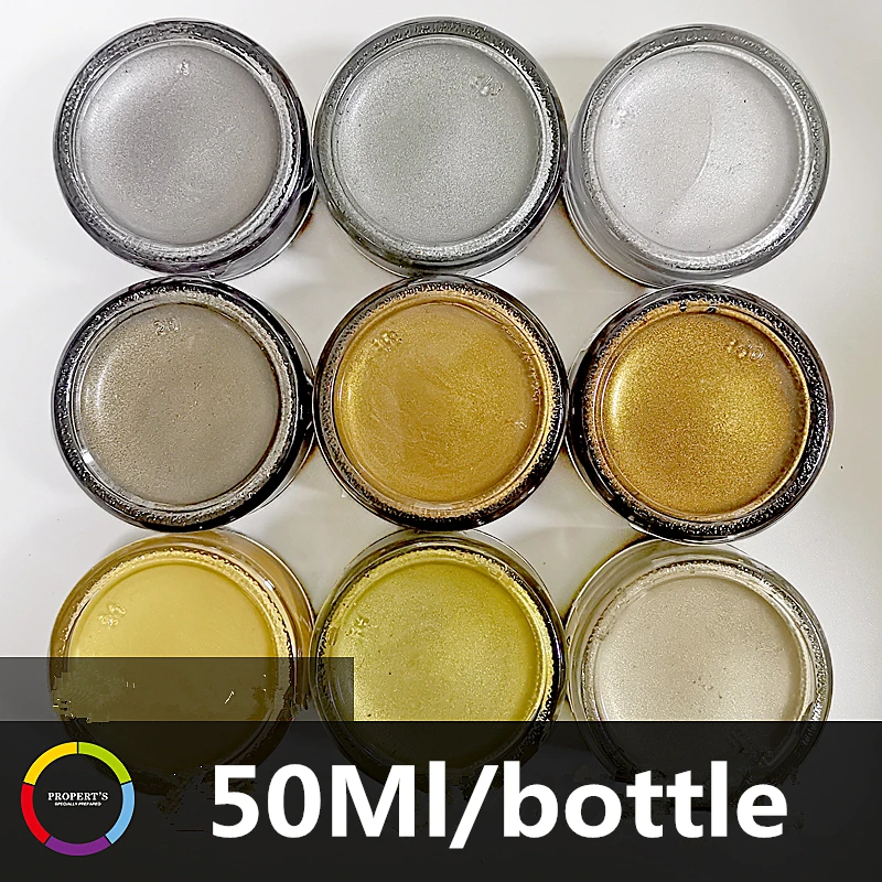 50ml Britse propert's schoensmeer leer onderhoud olie goud zilver grijs  parelmoer metaal kleur complementaire olie schoenen  tas|Leerlooigereedschapsset| - AliExpress