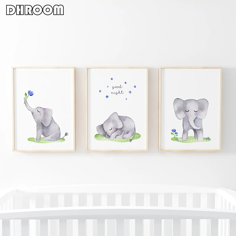 elephant wall decor for baby room