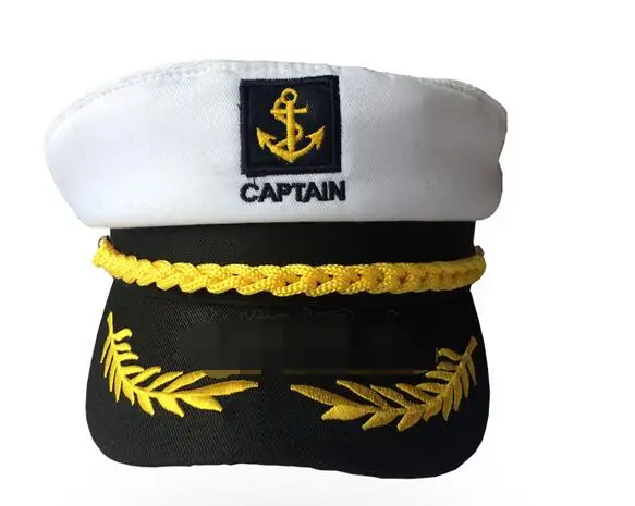 10 шт./партия,, женская, мужская, военная шапка унисекс, моряк, военная шляпа, костюм капитана шляпа для взрослых Кепка Капитана, 3 цвета