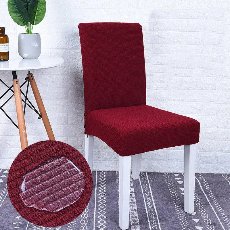 Супер мягкие жаккардовые ткани кратковременные водонепроницаемые чехлы на кресла стрейч эластичные спандекс чехлы для стульев для столовой/кухни