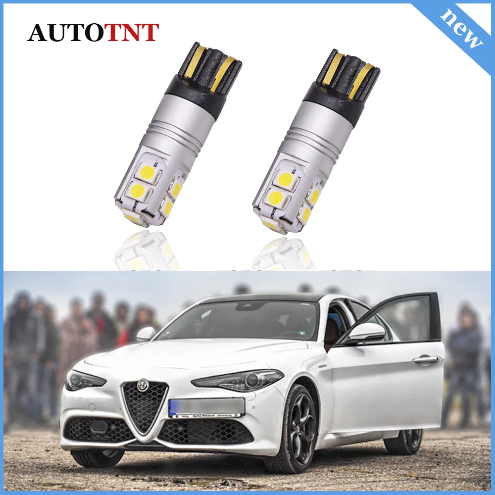 Светодиодсветодиодный лампы Canbus No Error T10 W5W габаритные парковочные огни для Alfa Romeo