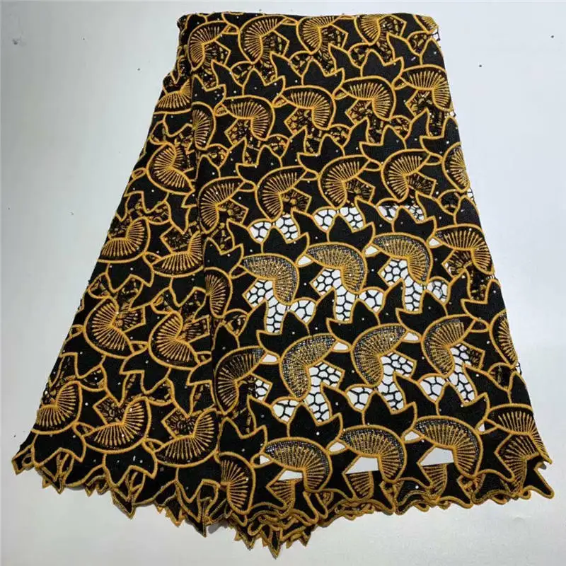 Velvet Embroidery Guipure Cord Lace Fabric High Quality Onion Color African Fabrics Latest Nigerian | Дом и сад
