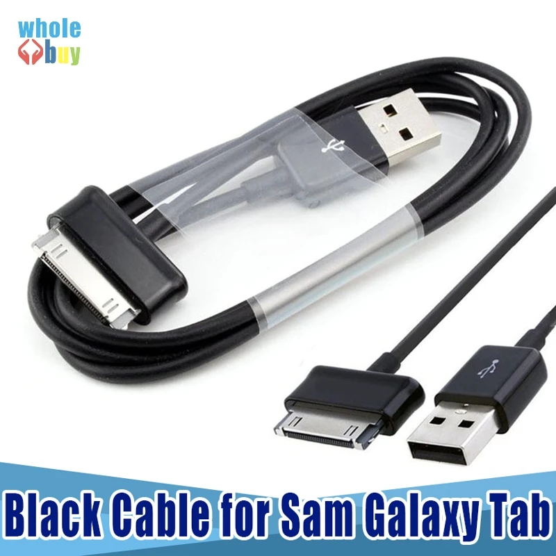 100 шт./лот черный 1 м 2 3 Usb кабель для передачи данных и зарядки Samsung Galaxy Tab Tablet 10 7 0 P1000