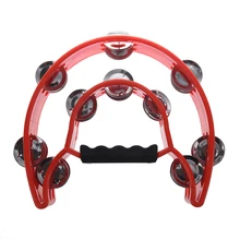 Бубен Singer ударный барабанный захват ручка-32 Jingles Half Moon