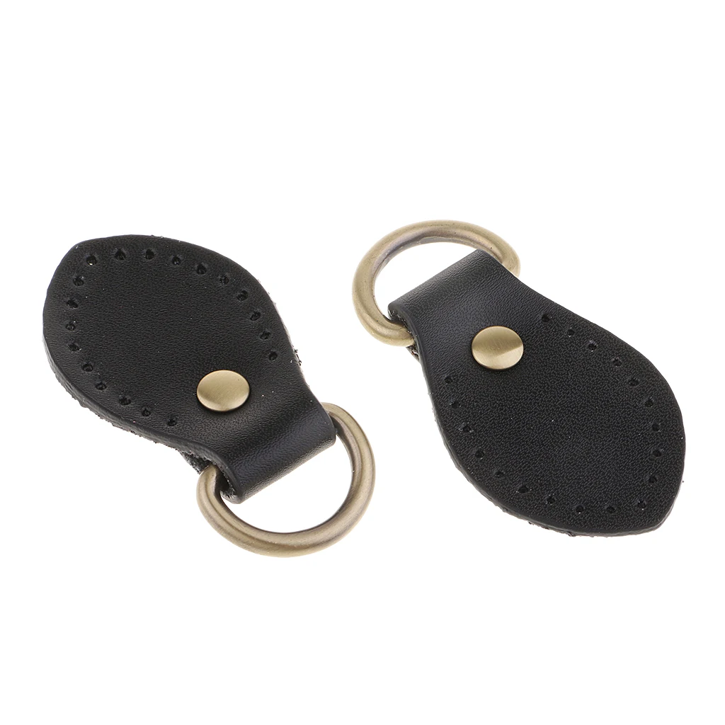 2pcs Sew on Leather Handle Buckles Tabs DIY Shoulder Bag Handbag Replacement