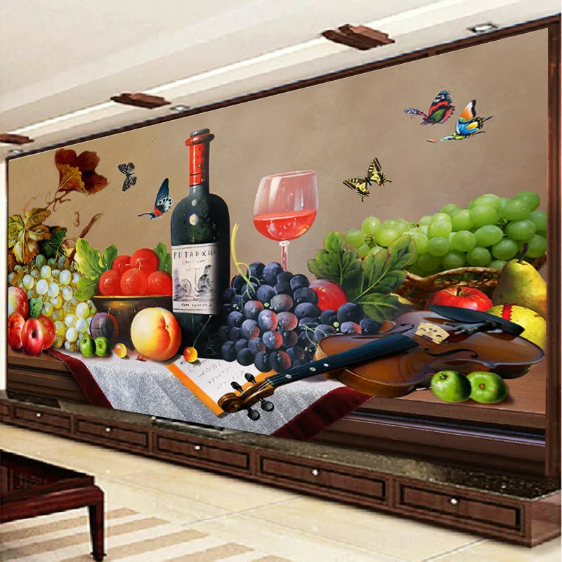 

Romantic Restaurant Printed Canvas Needlework Counted Cross Stitch Kits Cotton Thread Cross-stitch Set for Embroidery Painting