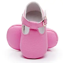 HONGTEYA для новорожденных в стиле «Мэри Джейн» туфли из искусственной кожи, для детей обувь для девочек мягкая подошва, которые делают первые шаги; в стиле принцессы для женщин; балетки с мягкой подошвой для от 0 до 18 месяцев