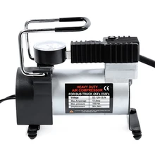 Buy DC 12V Car Electric Inflator Pump Single-cylinder Auto Tire Air Compressor with Tyre Pressure Monitor Free Shipping