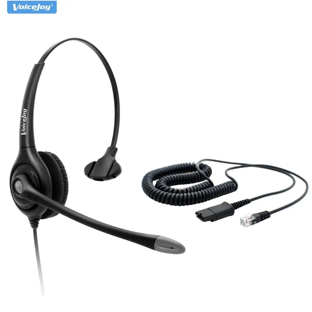 Telephone headphone RJ9 Noise cancelling microphone phone headset call