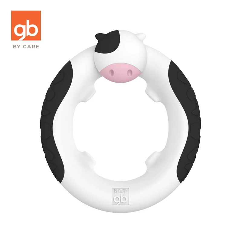 

Goodbaby Lovely Coloful Baby Molar Bars Child Food Grade Silicone Cartoon Animal Shape Ring Circle Round Teether Gum Stick Toys