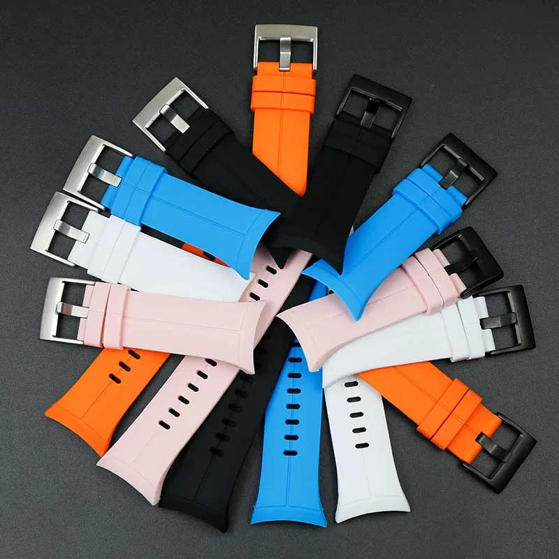 

Men's silicone strap for SUUNTO Spartan cool running waterproof ladies sports outdoor rubber strap buckle