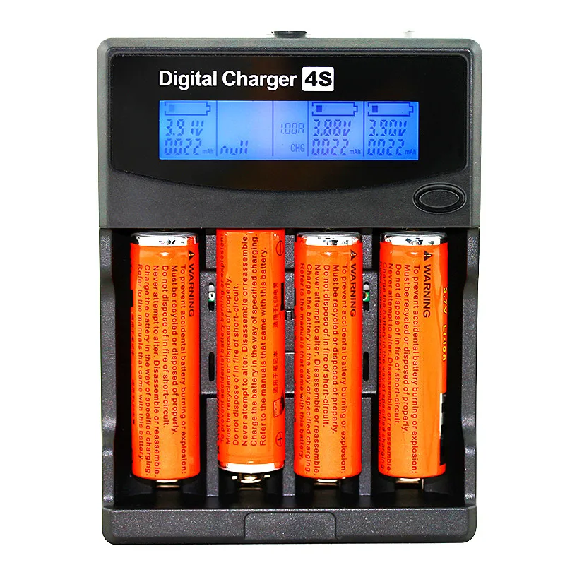 Испытательная емкость батареи Lcd 3 7 В/1 2 В Aa/aaa 18650/26650/16340/14500 зарядное устройство с
