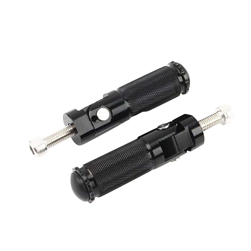 cheap Black 8Mm Cnc Universal Motorcycle Bike Folding Foot Pegs Rear Rest Racing Cruiser Chopper Cafe Racer Old School Bobber Tourin