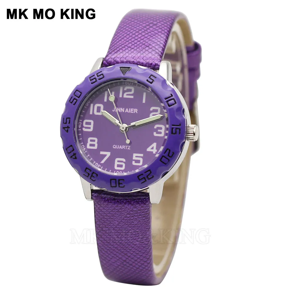 Neue kinder uhr mode farbe zifferblatt student Frauen Einfache Casual Quarzuhr Armbanduhren Kinder Uhren Beste Geschenk dhl