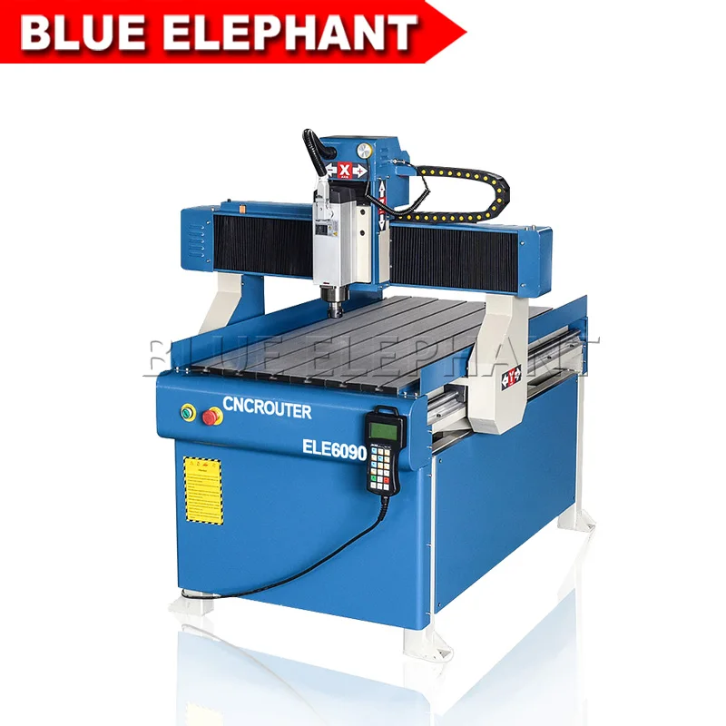 

blue elephant stock 6090 cnc router mini woodworking kit, metal cutting cnc machine moud making