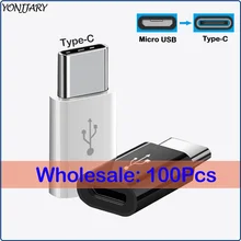 100 шт. USB C type-C к Micro USB конвертер для samsung S10 Xiaomi Mi9 USB OTG адаптер для huawei Honor 20 P20 P30 Pro