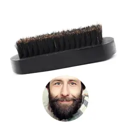Для мужчин кабан волос на лице работает для всех стили борода щетины Борода Усы щетка военный жесткий круглый дерева и гребень Подарок