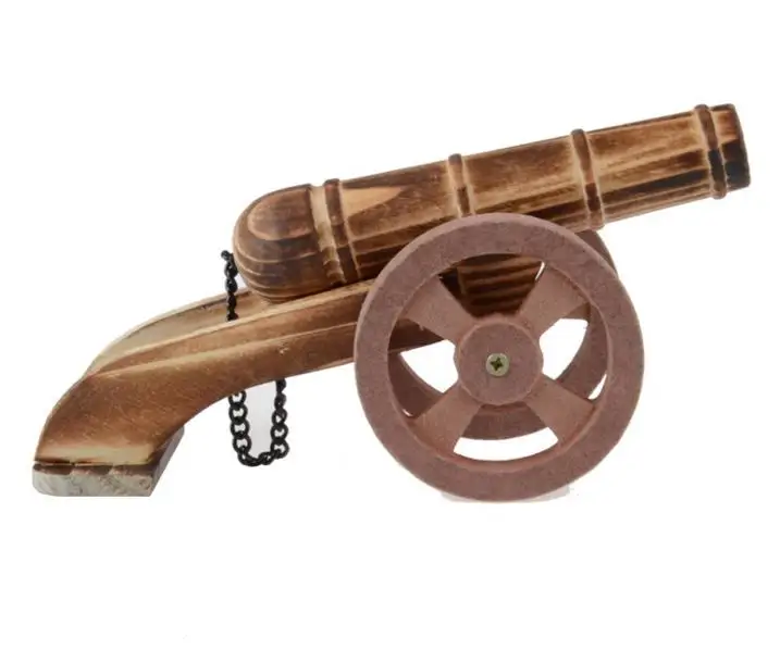 1 шт./упак. деревянный пазл для детей большой пистолет cannon для наружных игрушек/Детские деревянные артиллерия/боеприпасов Игрушки для мальчиков, подарки